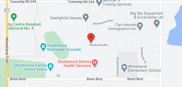 map of 1168  STRATHCONA Road